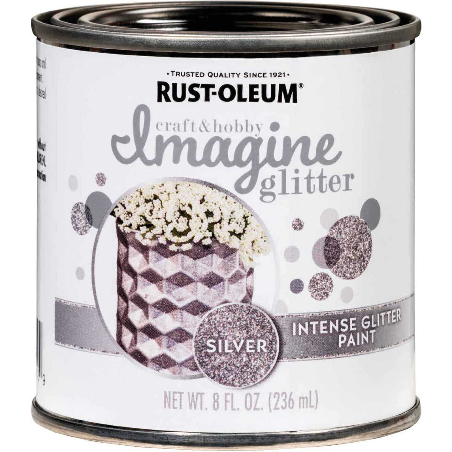 Rust-Oleum Imagine Craft & Hobby 8 Oz. Intense Silver Glitter